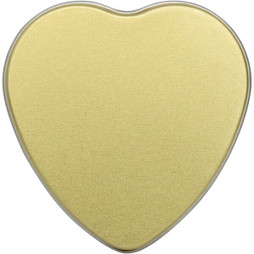 Blissful heart-shaped tin candle with vanilla aroma - EgotierPro 126353