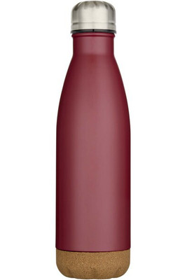 Cove 500 ml double wall vacuum insulated stainless steel water bottle with cork details - EgotierPro 100892
