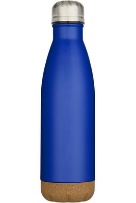 Cove 500 ml double wall vacuum insulated stainless steel water bottle with cork details - EgotierPro 100892