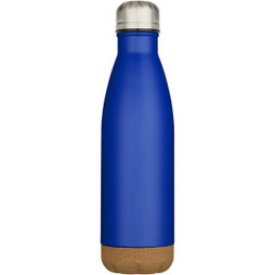 Bouteille d’eau Cove de 500 ml en acier inoxydable isolée sous vide et à double paroi avec détails en liège - EgotierPro 100892