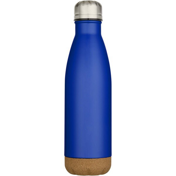 Cove 500 ml double wall vacuum insulated stainless steel water bottle with cork details - EgotierPro 100892