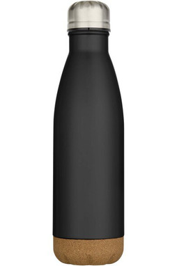 Cove 500 ml double wall vacuum insulated stainless steel water bottle with cork details - EgotierPro 100892