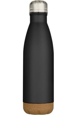 Cove 500 ml double wall vacuum insulated stainless steel water bottle with cork details - EgotierPro 100892