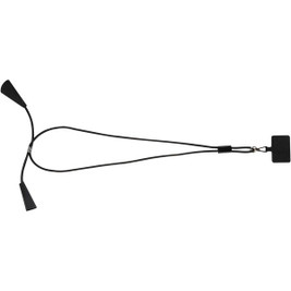 Funi smartphonelanyard van gerecycled plastic met ingebouwde datasynchronisatie en 5 in 1 snellaadkabel van 100 W - EgotierPro 124453