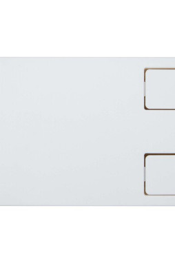 Alfirk sammenklappelig bordtelefonholder i genbrugsplast med bambusdetaljer - EgotierPro 124464