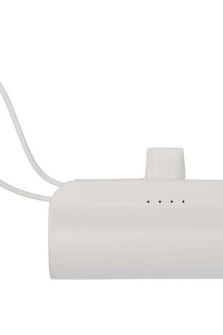 Alnair 5000 mAh 10W recycled plastic Type-C power bank with built-in flip stand and 2-in-1 cable - EgotierPro 124472