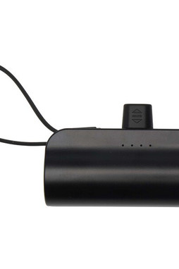 Alnair 5000 mAh 10W recycled plastic Type-C power bank with built-in flip stand and 2-in-1 cable - EgotierPro 124472