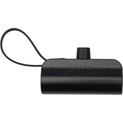 Alnair 5000 mAh 10W recycled plastic Type-C power bank with built-in flip stand and 2-in-1 cable - EgotierPro 124472