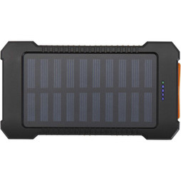Altair 5000 mAh 10W recycled plastic rugged solar power bank with built-in torch - EgotierPro 124471