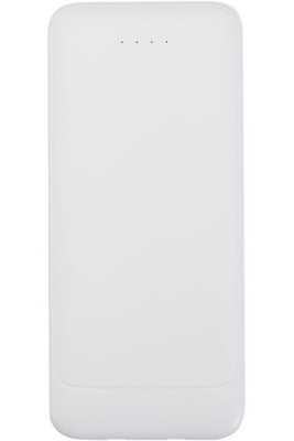 Adhil 10.000 mAh 10W recycled plastic power bank with 2 built-in cables - EgotierPro 124459