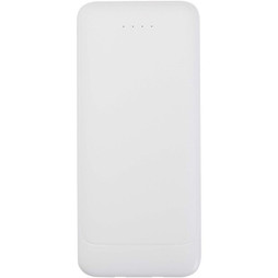 Adhil powerbank van 10.000 mAh 10 W van gerecycled plastic met 2 ingebouwde kabels - EgotierPro 124459