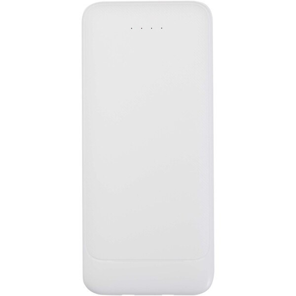 Adhil 10 000 mAh:n ja 10 W:n kierrätetystä muovista valmistettu varavirtalähde, jossa on kaksi sisäänrakennettua kaapelia - EgotierPro 124459