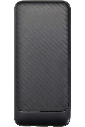 Adhil 10.000 mAh 10W recycled plastic power bank with 2 built-in cables - EgotierPro 124459