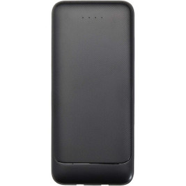 Adhil 10.000 mAh 10W recycled plastic power bank with 2 built-in cables - EgotierPro 124459
