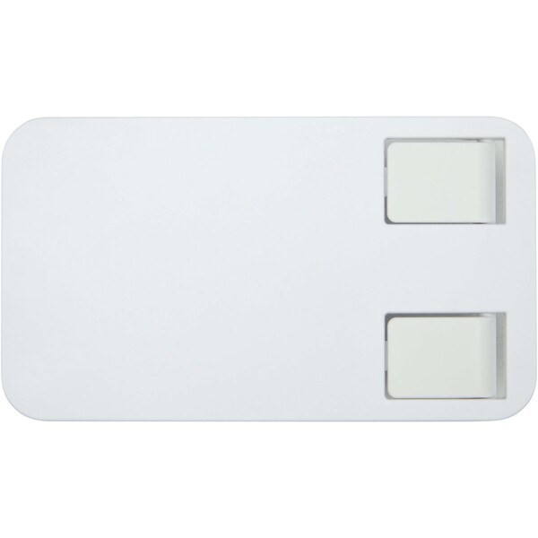 Alhena recycled plastic foldeable phone holder with metal desk stand - EgotierPro 124467
