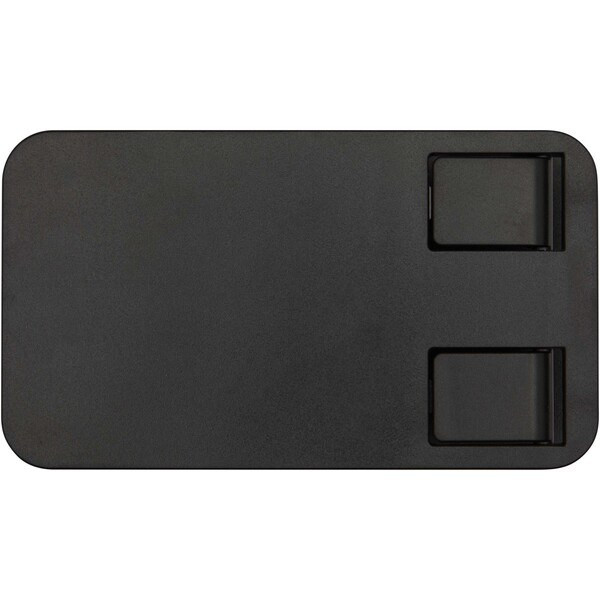 Alhena recycled plastic foldeable phone holder with metal desk stand - EgotierPro 124467