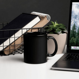 Black Glossy Mug - Egotier Black Glossy Mug