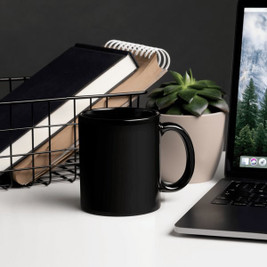 Black Glossy Mug - Egotier Black Glossy Mug