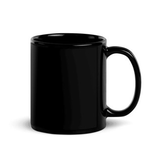 Black Glossy Mug - Egotier Black Glossy Mug