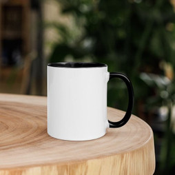 White Ceramic Mug with Color Inside - Egotier White Ceramic Mug with Color Inside