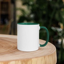 White Ceramic Mug with Color Inside - Egotier White Ceramic Mug with Color Inside
