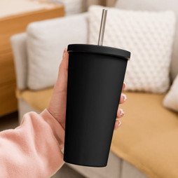 Insulated Tumbler with a Straw - Egotier 742