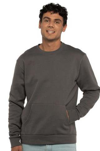 Next Level 9001 - Sudadera Unisex Santa Barbara Pocket Crewneck