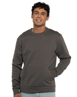 Next Level 9001 - Unisex Santa Barbara Pocket Crewneck Sweatshirt