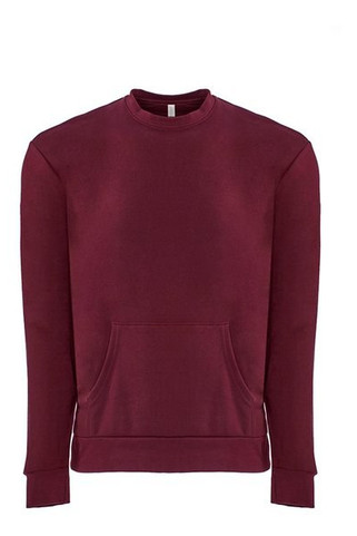 Next Level 9001 - Sudadera Unisex Santa Barbara Pocket Crewneck