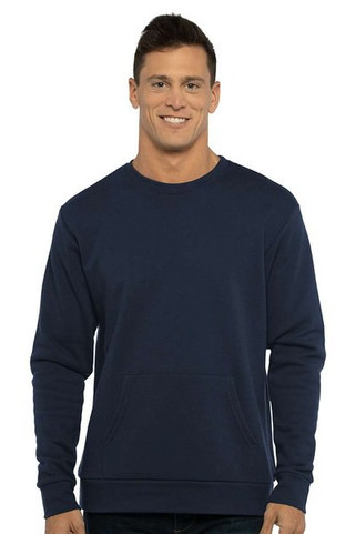 Next Level 9001 - Sudadera Unisex Santa Barbara Pocket Crewneck