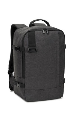 Egotier 92361 - Rucksack, entwickelt um die von den Fluggesellschaften geforderten Massvorgaben zu erfüllen, aus hochdichtem, recyceltem 600D-Polyester