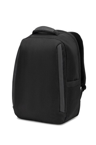 Anti-theft backpack, in twill with water-repellent coating and high-density 600D recycled polyester, for 173" laptop - Egotier 92393
