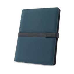 Egotier 93656 - Chemise A4 en PU (50% recyclé) avec fermeture magnétique et bloc-notes avec pages lignées