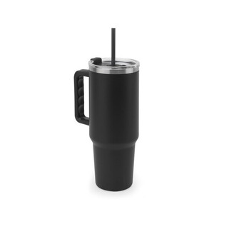 Large stainless steel travel cup (91% recycled) with vacuum insulated double wall and a matt finish 1300 mL - Egotier 94373