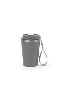 Egotier 94377 - Gobelet de voyage en acier inoxydable (90% rSS) à double paroi et finition mate 460 mL