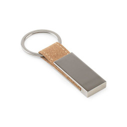 Egotier 95099 - Set consisting of a card holder and a key holder, both in metal and cork