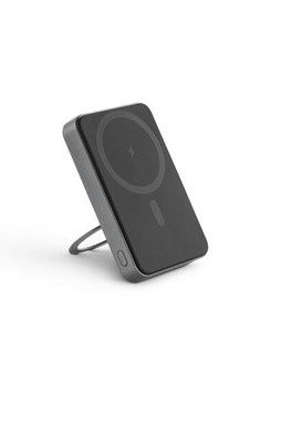 Egotier 97143 - Magnetische Powerbank mit 10000 mAh und superschnellem kabellosem Ladegerät (15 W) aus recyceltem ABS (100% rABS) mit Ständer