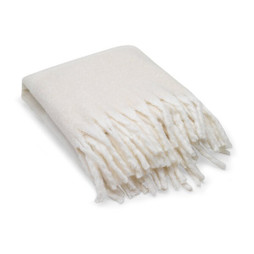 Egotier 99166 - Blanket in recycled polyester (100% rPET) (300 g/m²), with a mohair feel