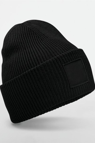 Beechfield B336R - Beanie with wide turn-up and matching patch