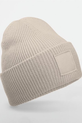 Beechfield B336R - Bonnet à large revers avec patch ton sur ton