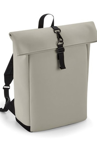 BagBase BG335 - Sac à dos avec rabat roll-top en polyuréthane mat