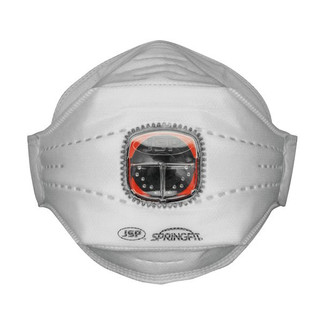JSP JSBGA18 - Springfit™ FFP3V (435) three-ply disposable mask with Typhoon Valve