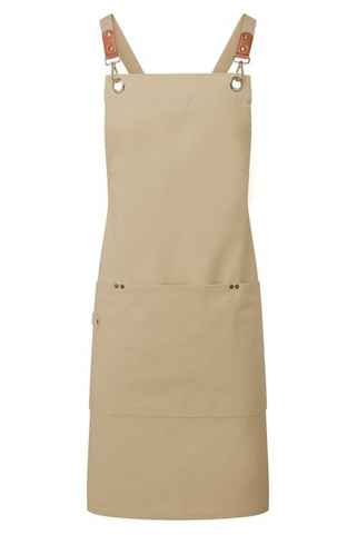 Premier PR182 - Bib apron with crossed CLIP N CLASP back straps