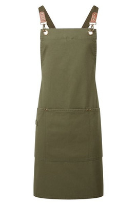 Premier PR182 - Tablier bavette à bretelles croisées dans le dos CLIP 'N' CLASP