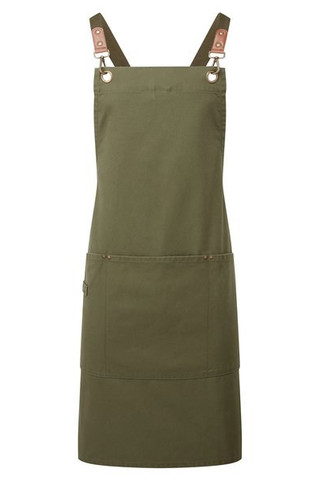 Premier PR182 - Bib apron with crossed CLIP N CLASP back straps