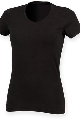 SF Clothing SK122 - T-shirt femme col v Feel Good