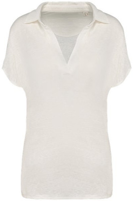 Spasso SP221 - Ladies’ linen polo shirt