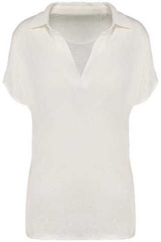 Spasso SP221 - Ladies’ linen polo shirt
