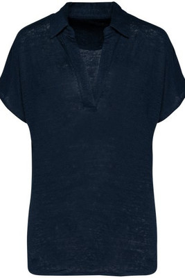 Spasso SP221 - Ladies’ linen polo shirt