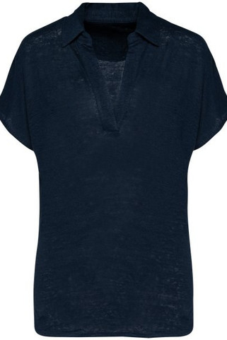 Spasso SP221 - Ladies’ linen polo shirt
